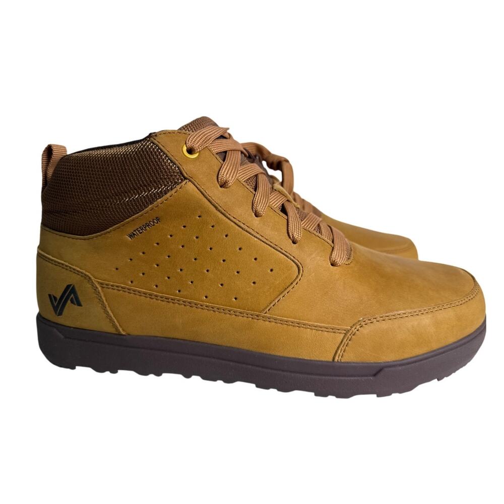 Forsake Mason Mid‎ Casual Sneaker Boot Shoes Men's 10 Tan Leather Waterproof